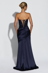 Celestia Maxi Dress - Navy Dress Babyboo Fashion Premium Exclusive Design