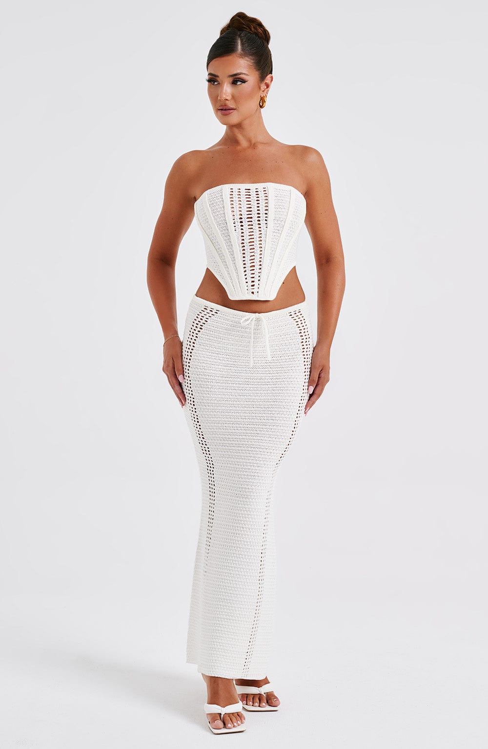 Chayenne Maxi Skirt - White Skirt Babyboo Fashion Premium Exclusive Design
