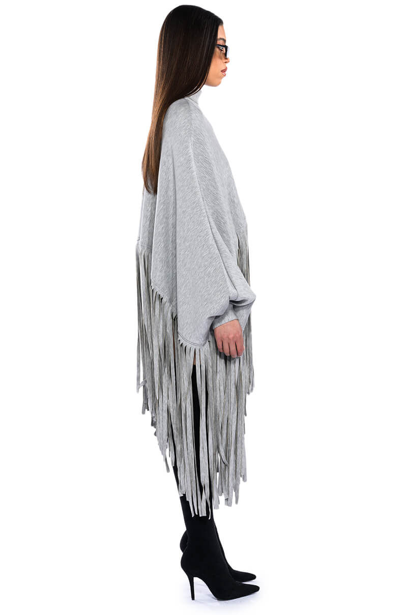 CITY GIRL FRINGE SWEATSHIRT
