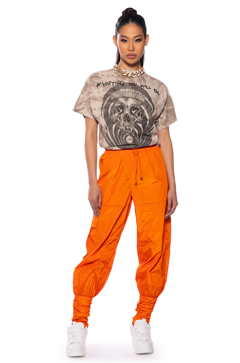 COME AND GET ME NYLON CARGO JOGGER