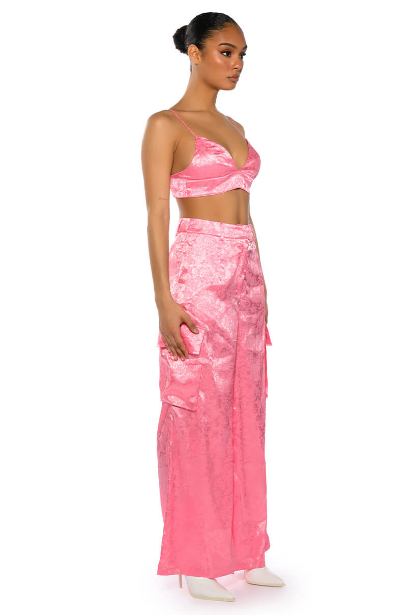 DAYDREAM SATIN FLORAL BRALETTE