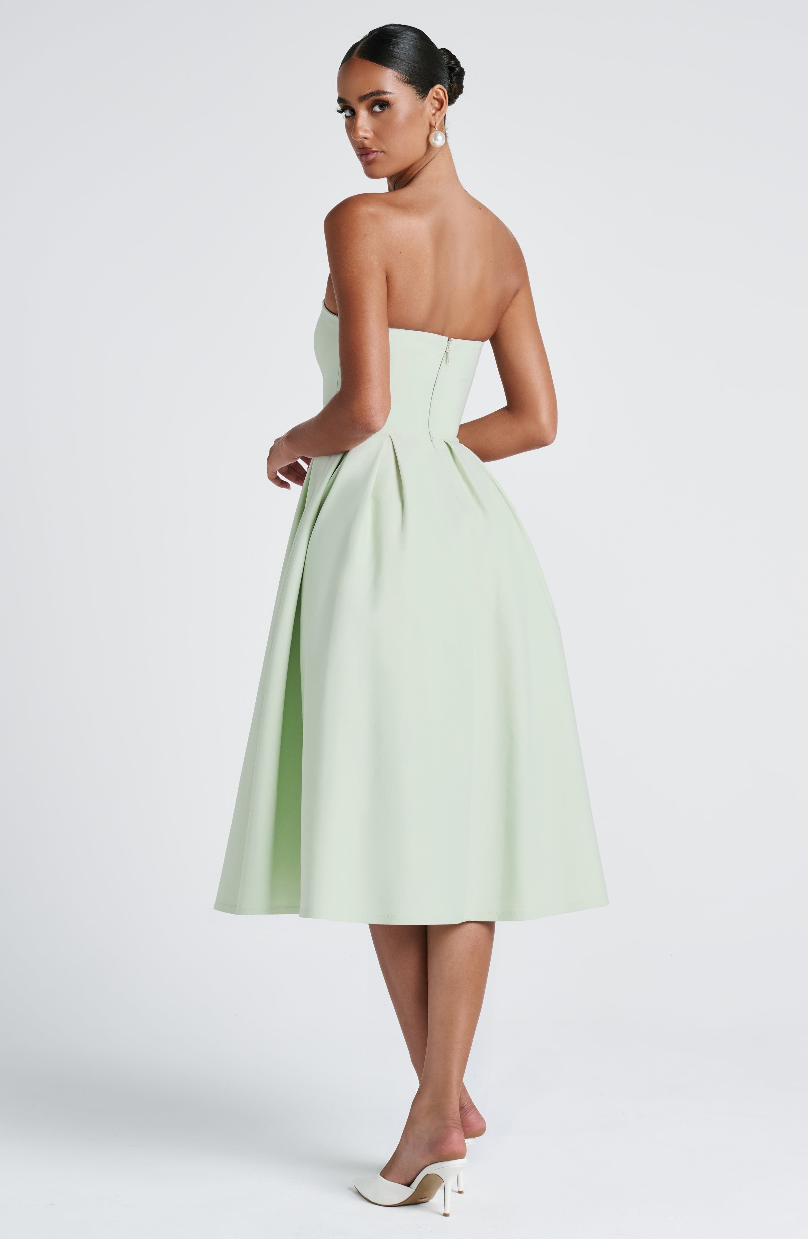 Edith Midi Dress - Mint Dress Babyboo Fashion Premium Exclusive Design