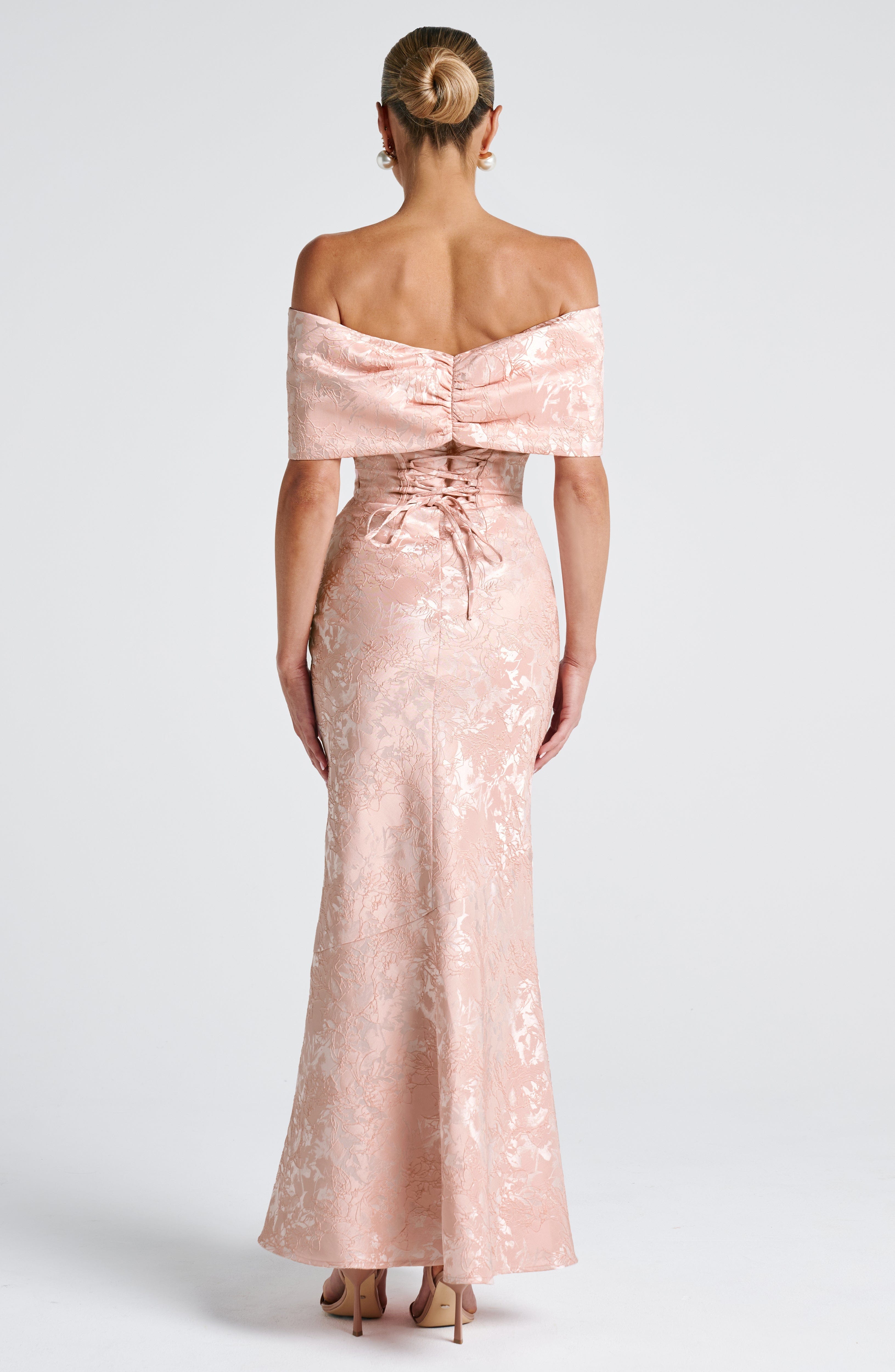 Emberly Maxi Dress - Soft Peach Dress Babyboo Fashion Premium Exclusive Design