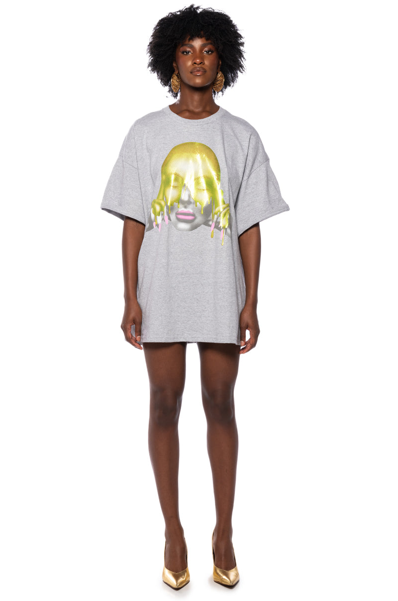 MELTIN MY FACE GRAPHIC TEE