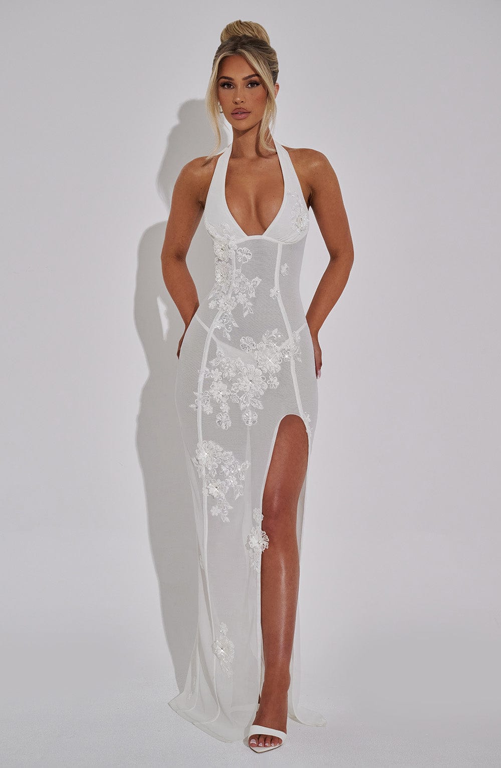 Jacqueline Maxi Dress - Ivory Dress Babyboo Fashion Premium Exclusive Design