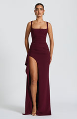 Katana Maxi Dress - Cherry Lacquer Dress Babyboo Fashion Premium Exclusive Design