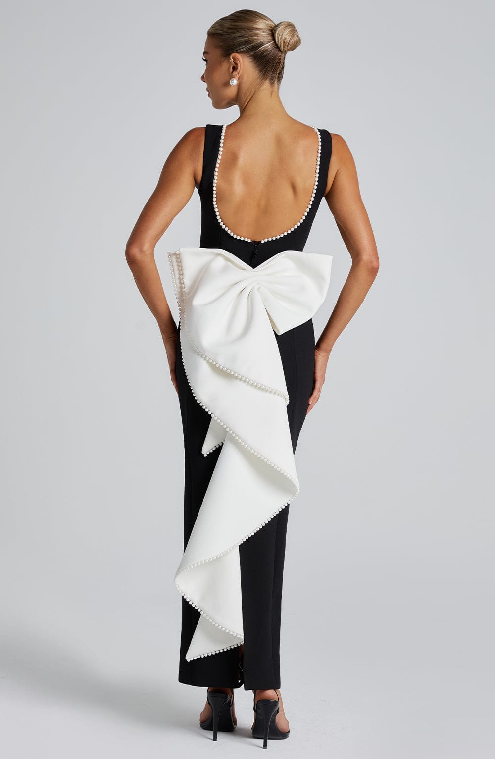 Lana Midaxi - Black/White Dress Babyboo Fashion Premium Exclusive Design