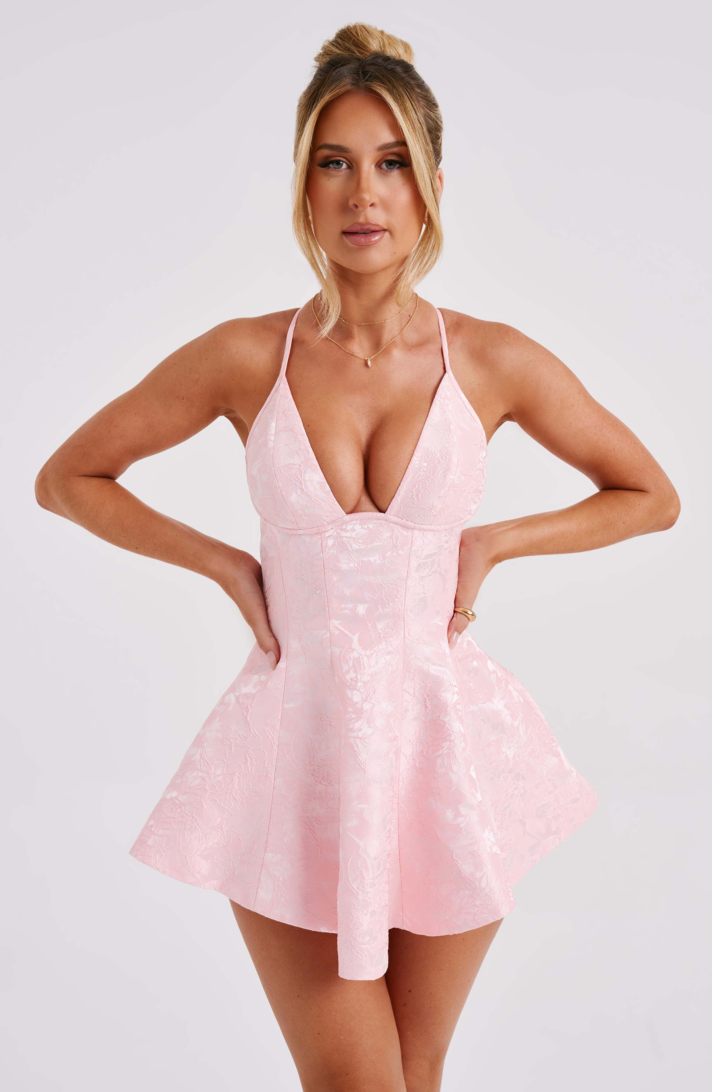 Leila Playsuit - Blush Playsuit Babyboo Fashion Premium Exclusive Design