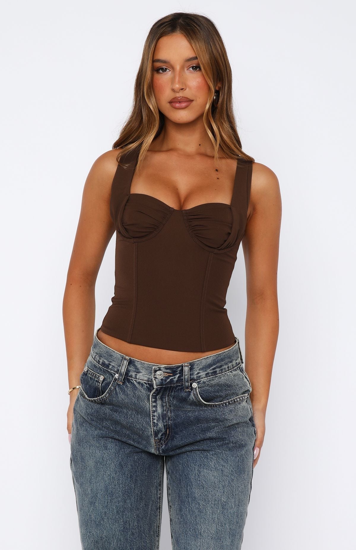 Chasing Shadows Bustier Chocolate