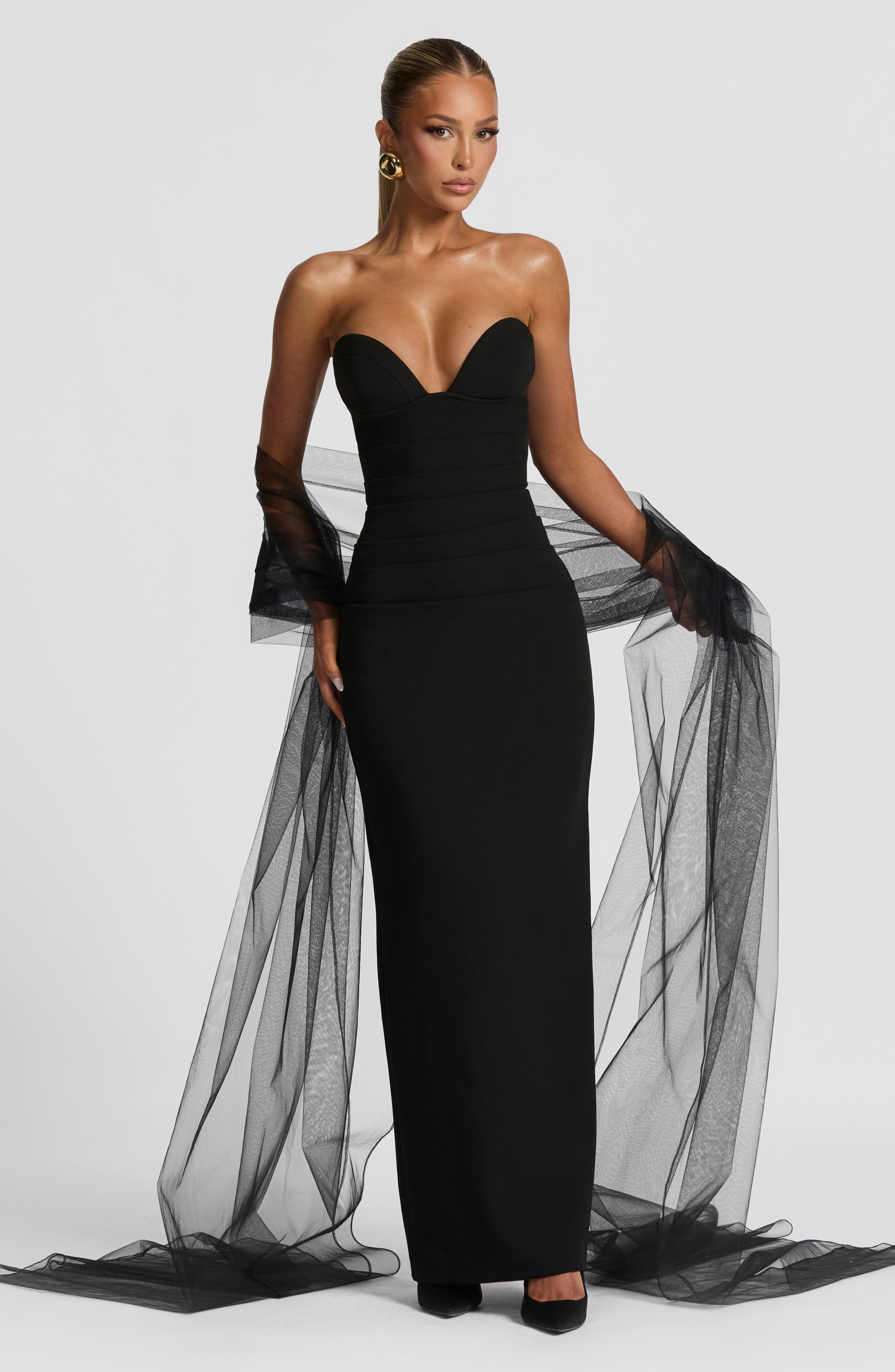 Lindsey Maxi Dress - Black Dress Babyboo Fashion Premium Exclusive Design