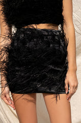 AKIRA 20TH ANNIVERSARY FEATHER MINI SKIRT