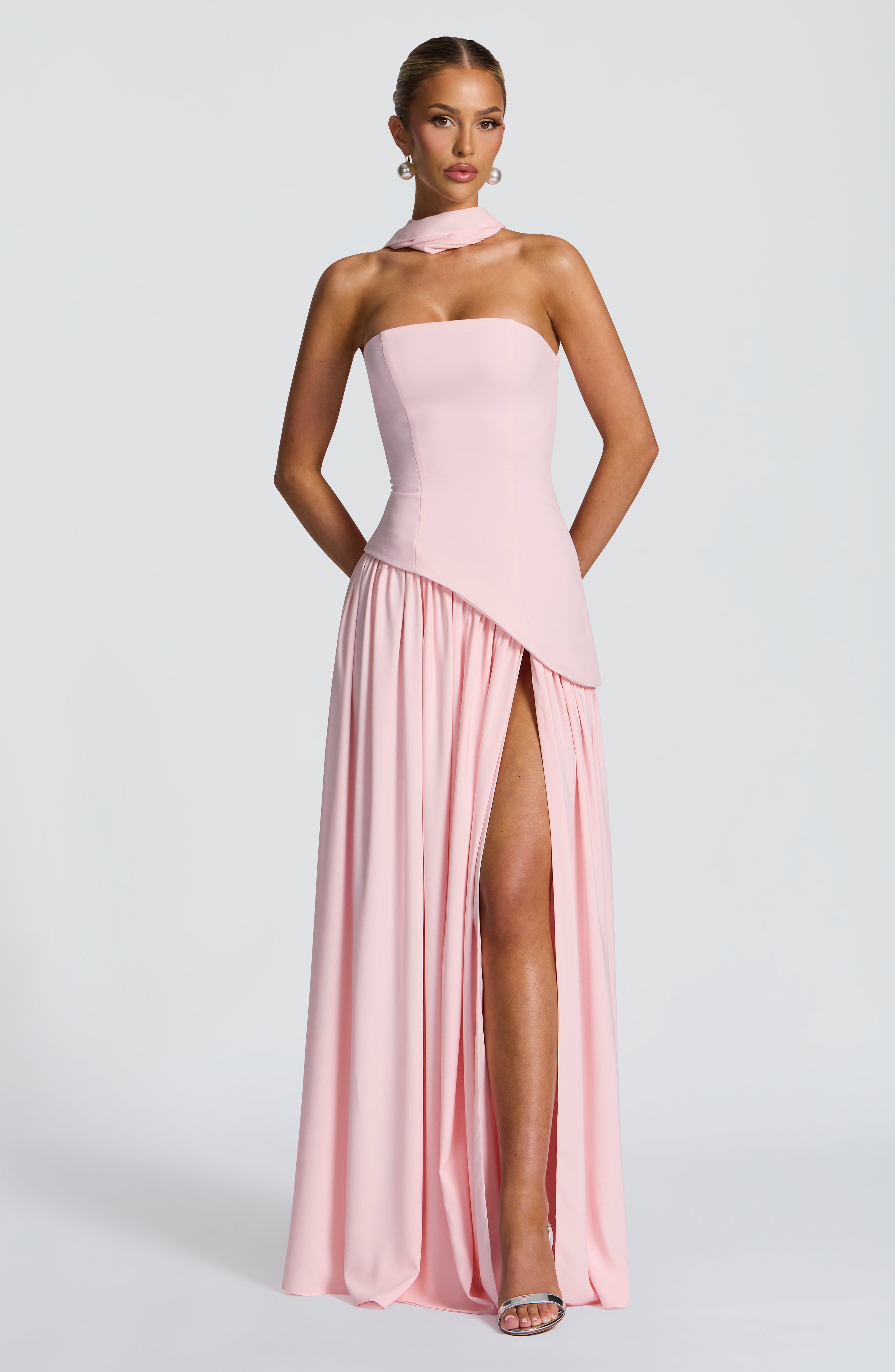 Maliyah Maxi Dress - Blush Dress Babyboo Fashion Premium Exclusive Design