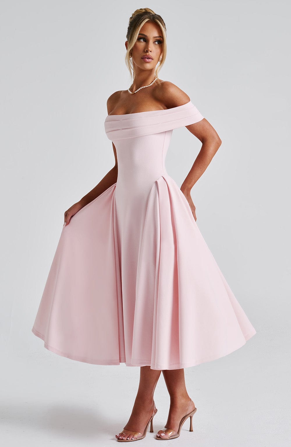 Miranda Midi Dress - Blush Dress Babyboo Fashion Premium Exclusive Design
