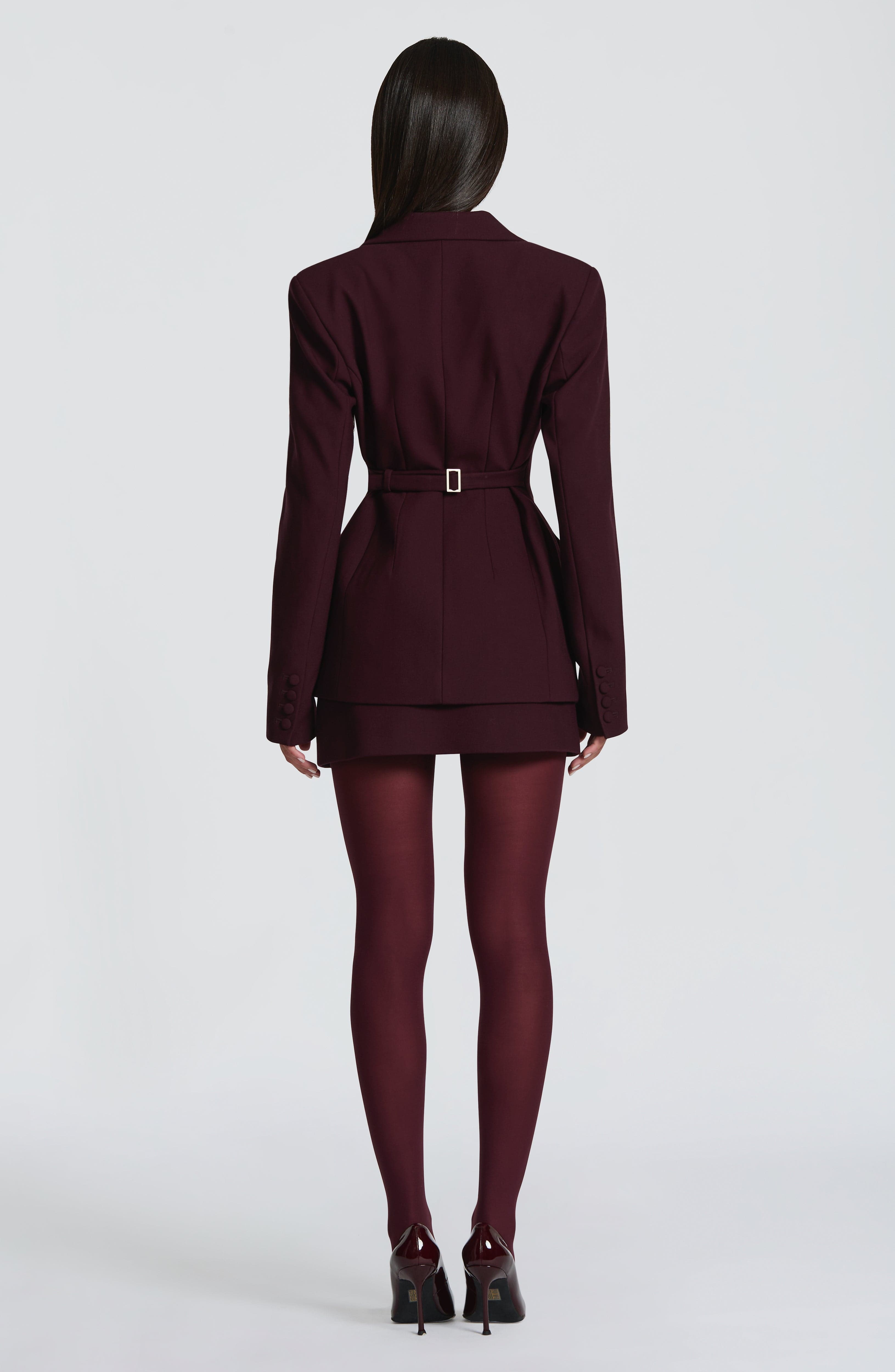 Rowena Blazer - Plum Jacket Babyboo Fashion Premium Exclusive Design