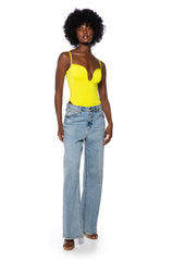 SLEEVELESS SWEETHEART BODYSUIT