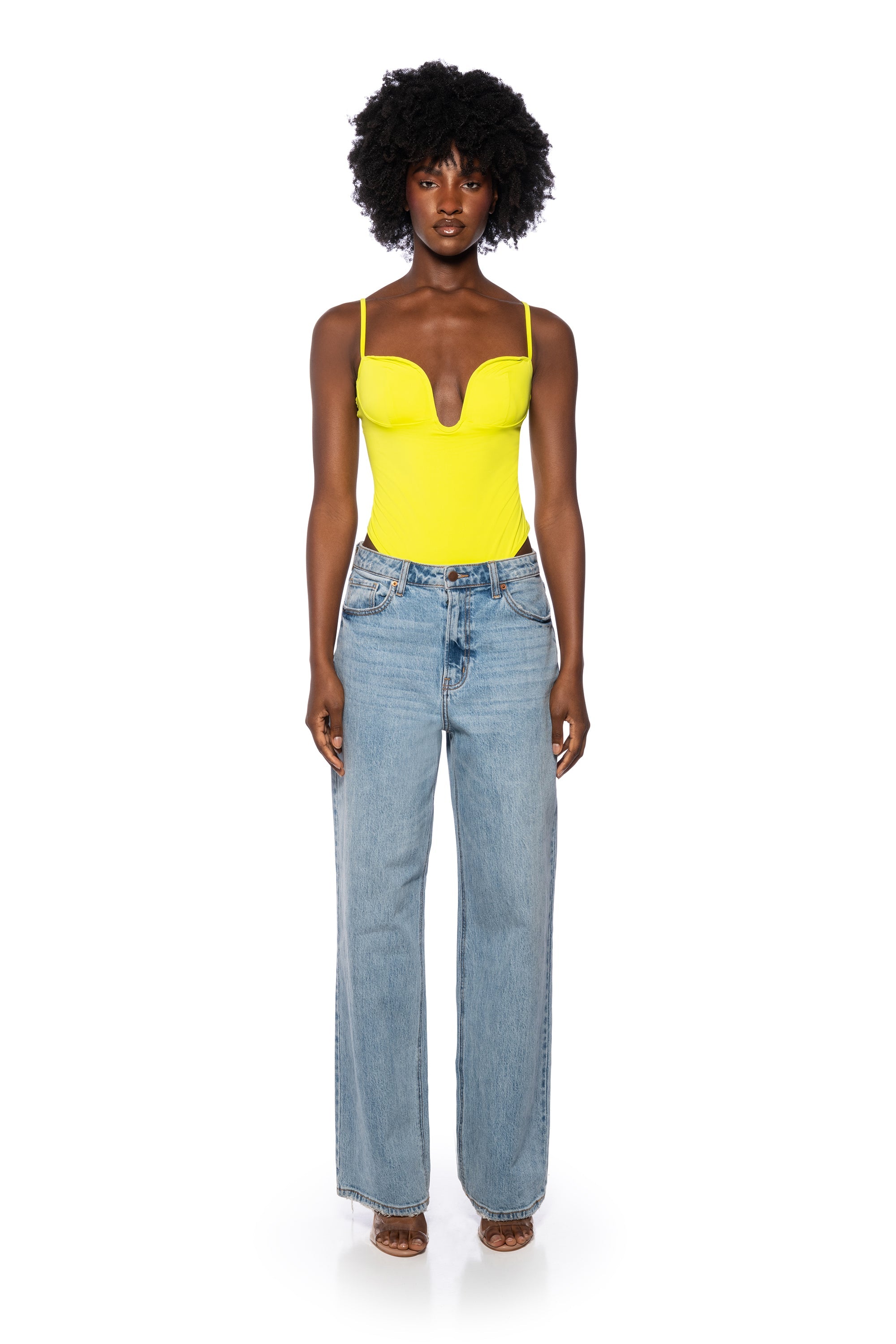 SLEEVELESS SWEETHEART BODYSUIT