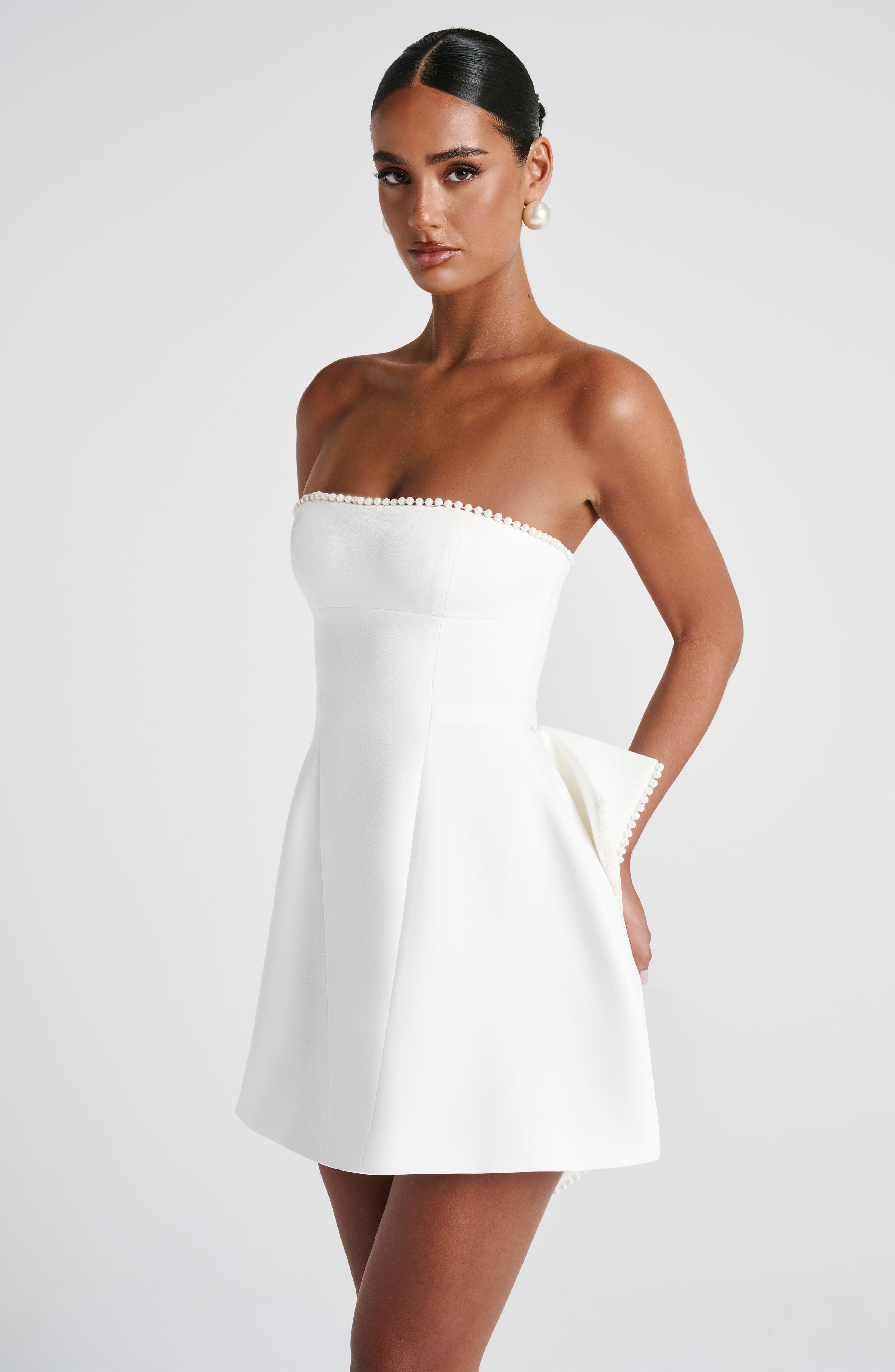 Suni Mini Dress - Ivory Dress Babyboo Fashion Premium Exclusive Design