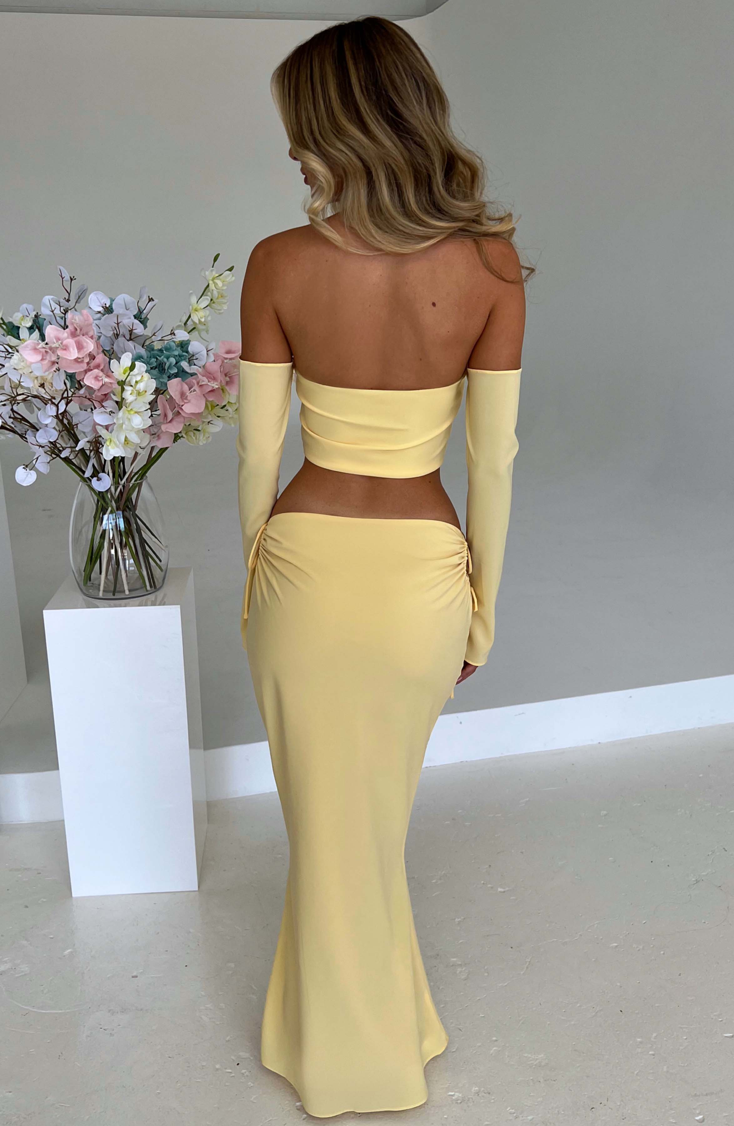 Tana Maxi Skirt - Lemon Skirt Babyboo Fashion Premium Exclusive Design