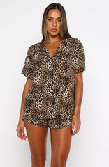 Dreamscape Printed Pyjama Set Leopard