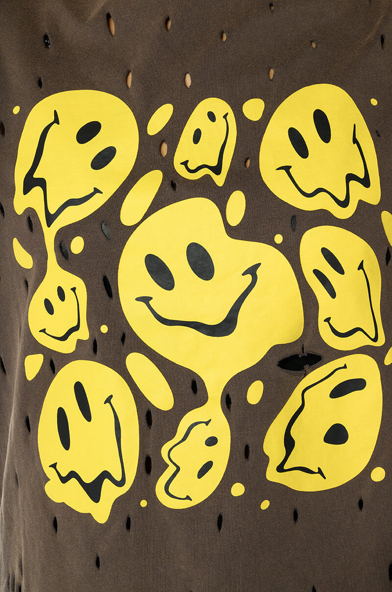 TRIPPY TRIPPY DISTRESSED CREW NECK TSHIRT