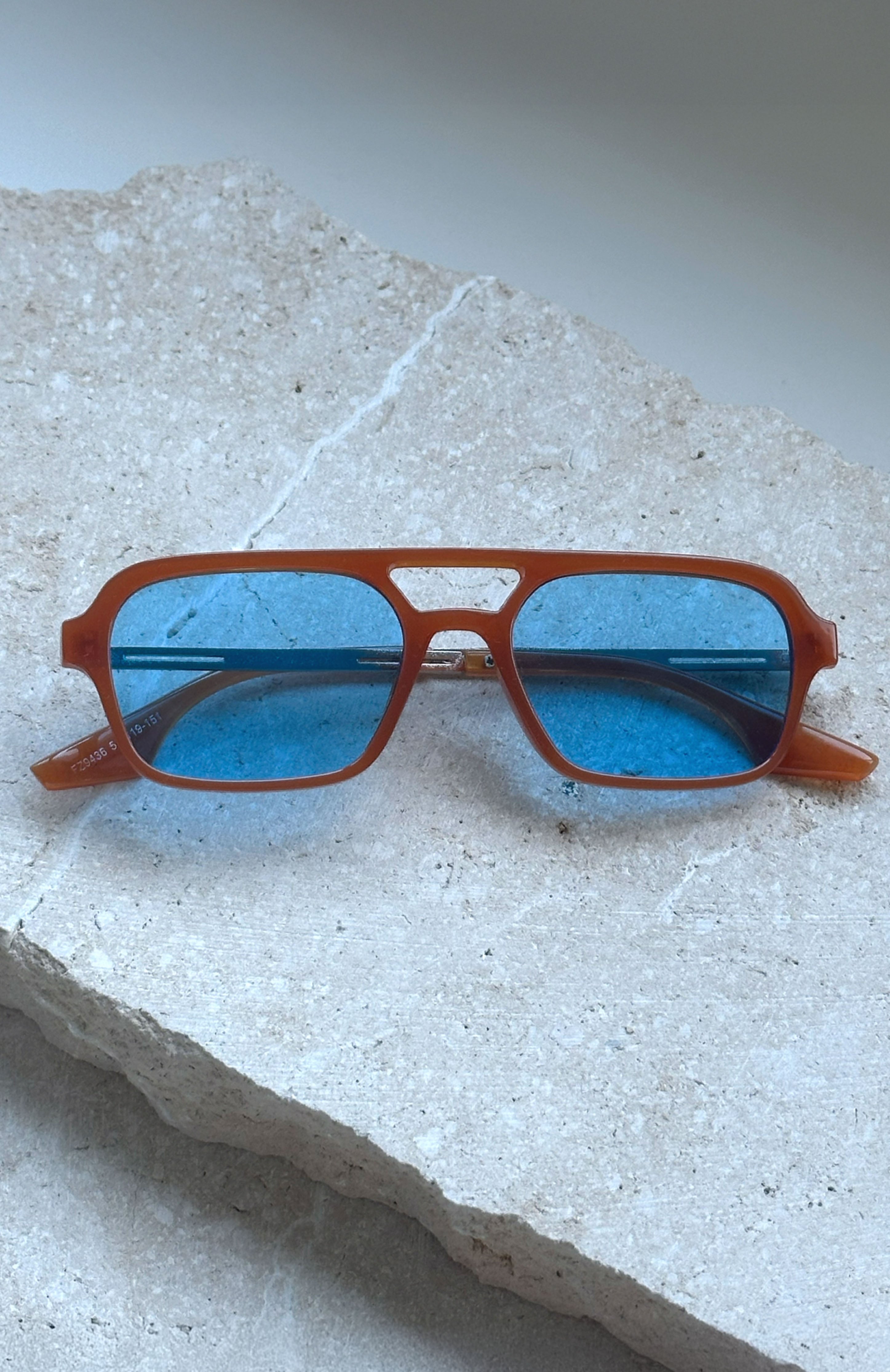 Abel Sunglasses Orange/Blue