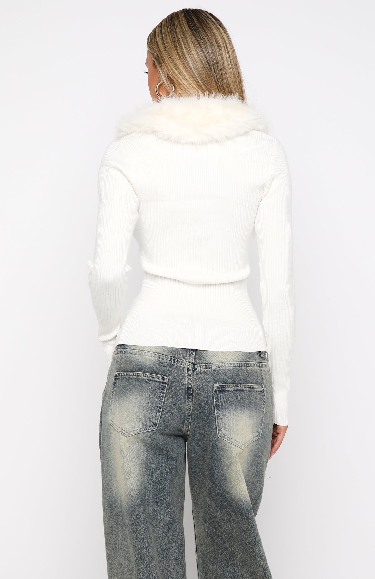 All Bundled Up Knit Cardigan Snow White
