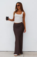 Keep Coming Back Maxi Skirt Charcoal