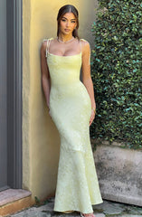 Whitney Maxi Dress - Lemon Dress Babyboo Fashion Premium Exclusive Design