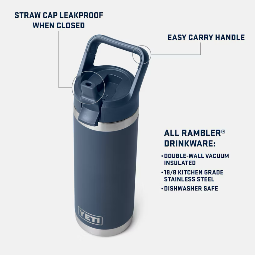 Rambler 18 oz C Straw Bottle